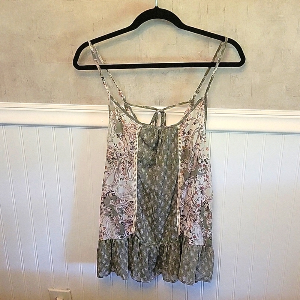 Strappy rayon tank